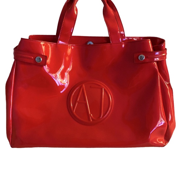 Armani Jeans Red Purse - Picture 1 of 7